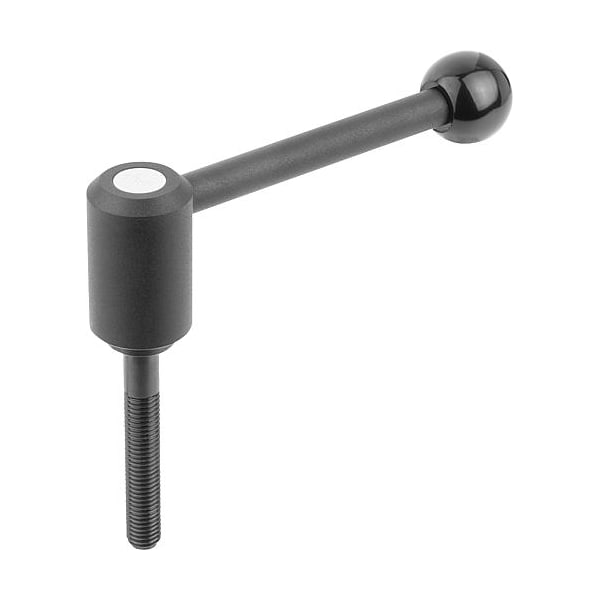 Adjustable Tension Levers, with external thread, metric, 0 Degree